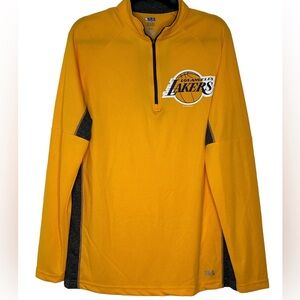 NBA Los Angeles Lakers Men's TX3 Cool Quarter-Zip‎ Pullover  Large.